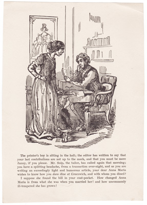 (The printer's boy...) Thackeray illustration